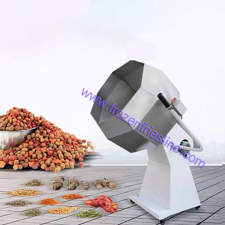 Single Roller Seasoning Machine Seasoning Tumbler Banana Chips